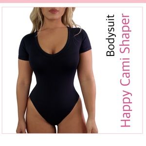[SOLD] Yahaira’s HAPPY CAMI SHAPER BODYSUIT SHORT SLEEVES